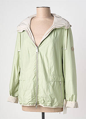 Coupe-vent manches longues a capuche vert BARBARA LEBEK femme