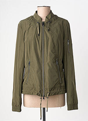 Veste casual col rond vert BARBARA LEBEK femme