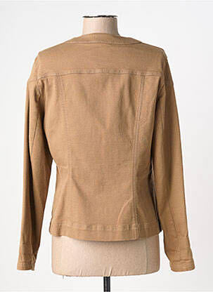 Veste casual col rond marron FRANK WALDER femme