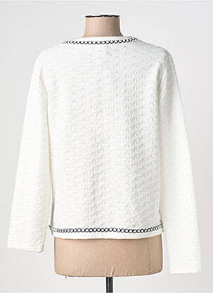 Veste casual col rond blanc BARBARA LEBEK femme