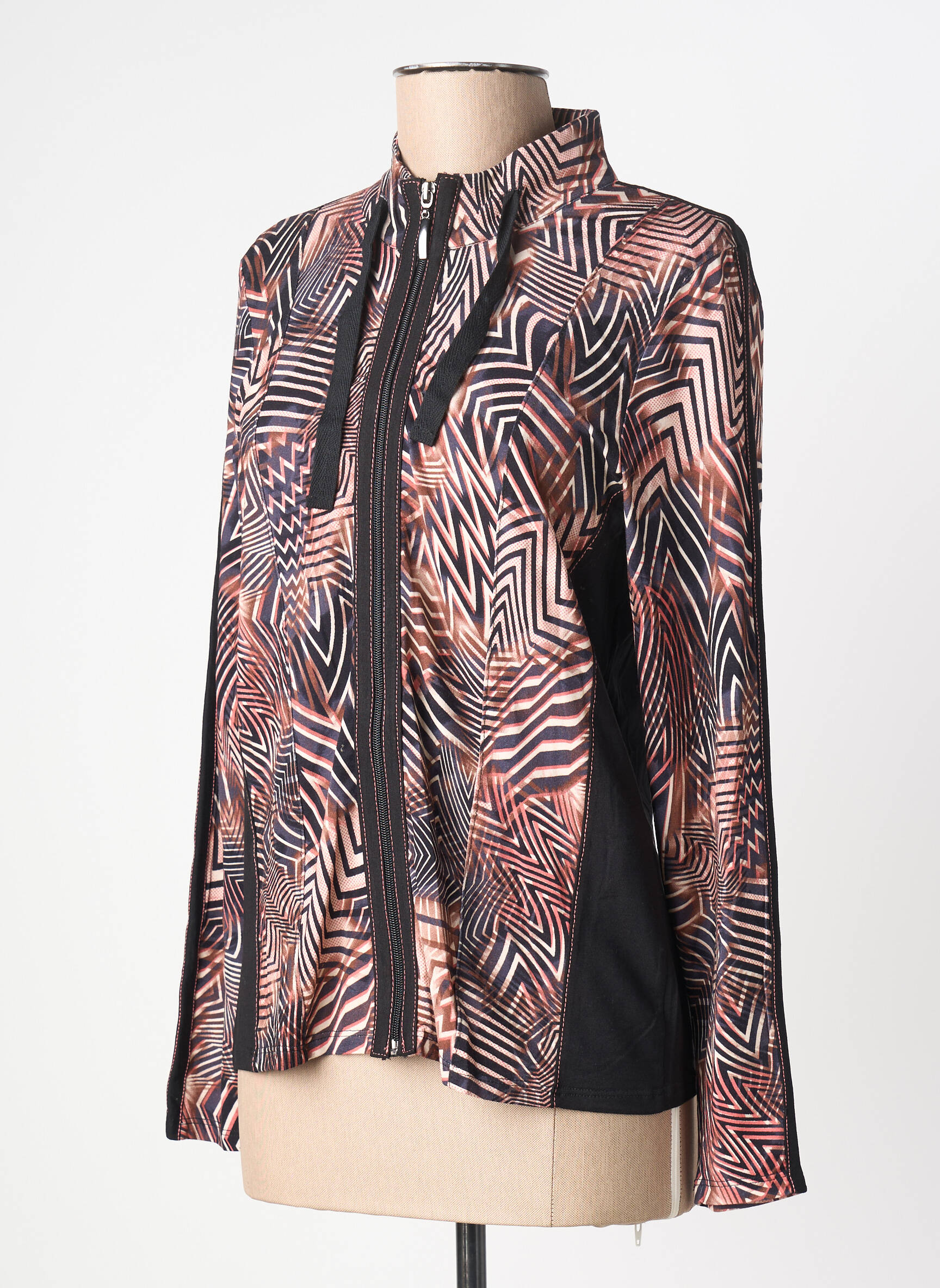 Veste casual coupe cintrée noir BARBARA LEBEK femme