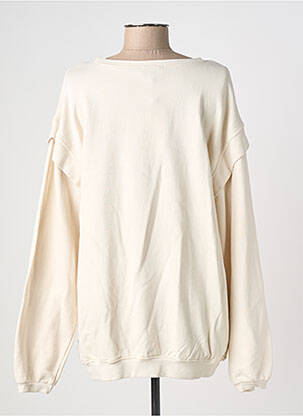 Sweat-shirt stretch manches longues beige GOLD & SILVER femme