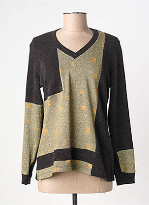 Pull coupe cintrée manches longues noir MERI & ESCA femme