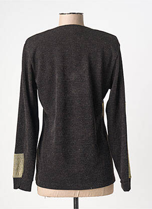 Pull coupe cintrée manches longues noir MERI & ESCA femme