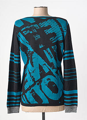 Top stretch manches longues bleu CAPUCCINO femme