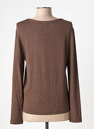 Top stretch manches longues marron BARBARA LEBEK femme