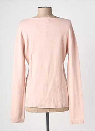 Pull coupe cintrée manches longues rose COULEURS DU TEMPS femme