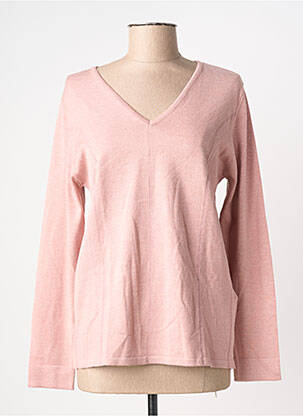 Pull coupe cintrée manches longues rose BARBARA LEBEK femme