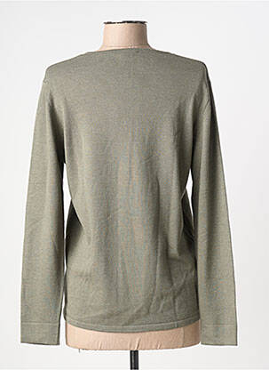 Pull coupe cintrée manches longues vert BARBARA LEBEK femme