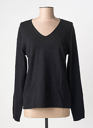 Pull coupe cintrée manches longues noir ANANKE femme