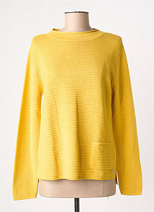 Pull coupe cintrée manches longues jaune RABE femme