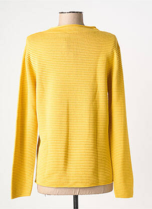 Pull coupe cintrée manches longues jaune RABE femme