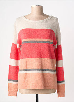 Pull coupe cintrée manches longues rose BARBARA LEBEK femme
