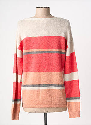 Pull coupe cintrée manches longues rose BARBARA LEBEK femme