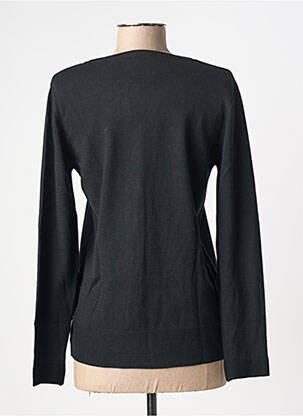 Pull coupe cintrée manches longues noir BARBARA LEBEK femme