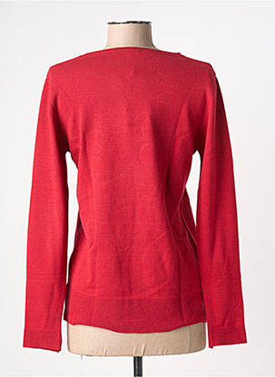 Pull coupe cintrée manches longues rouge BARBARA LEBEK femme
