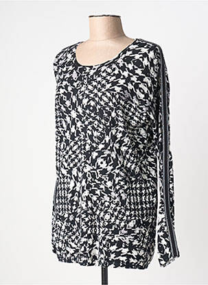 Pull coupe cintrée manches longues noir BARBARA LEBEK femme