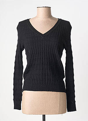 Pull coupe cintrée manches longues noir ANANKE femme