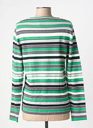Pull coupe cintrée manches longues vert RABE femme