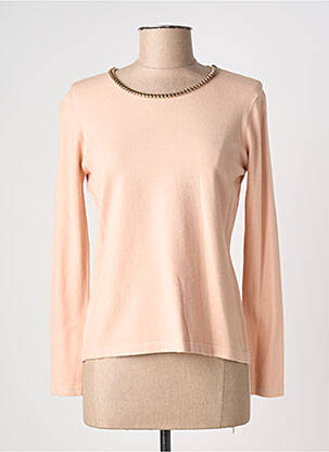 Pull coupe cintrée manches longues rose TRIPODE femme