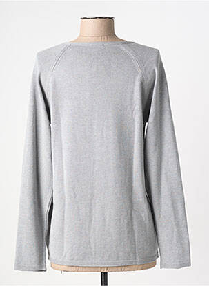 Pull coupe cintrée manches longues gris BARBARA LEBEK femme