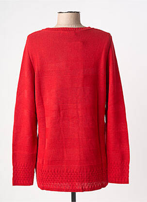 Pull coupe cintrée manches longues rouge CAPUCCINO femme