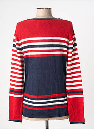 Pull coupe cintrée manches longues rouge CAPUCCINO femme