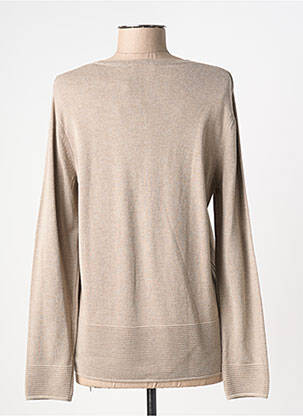 Gilet manches longues col rond beige RABE femme
