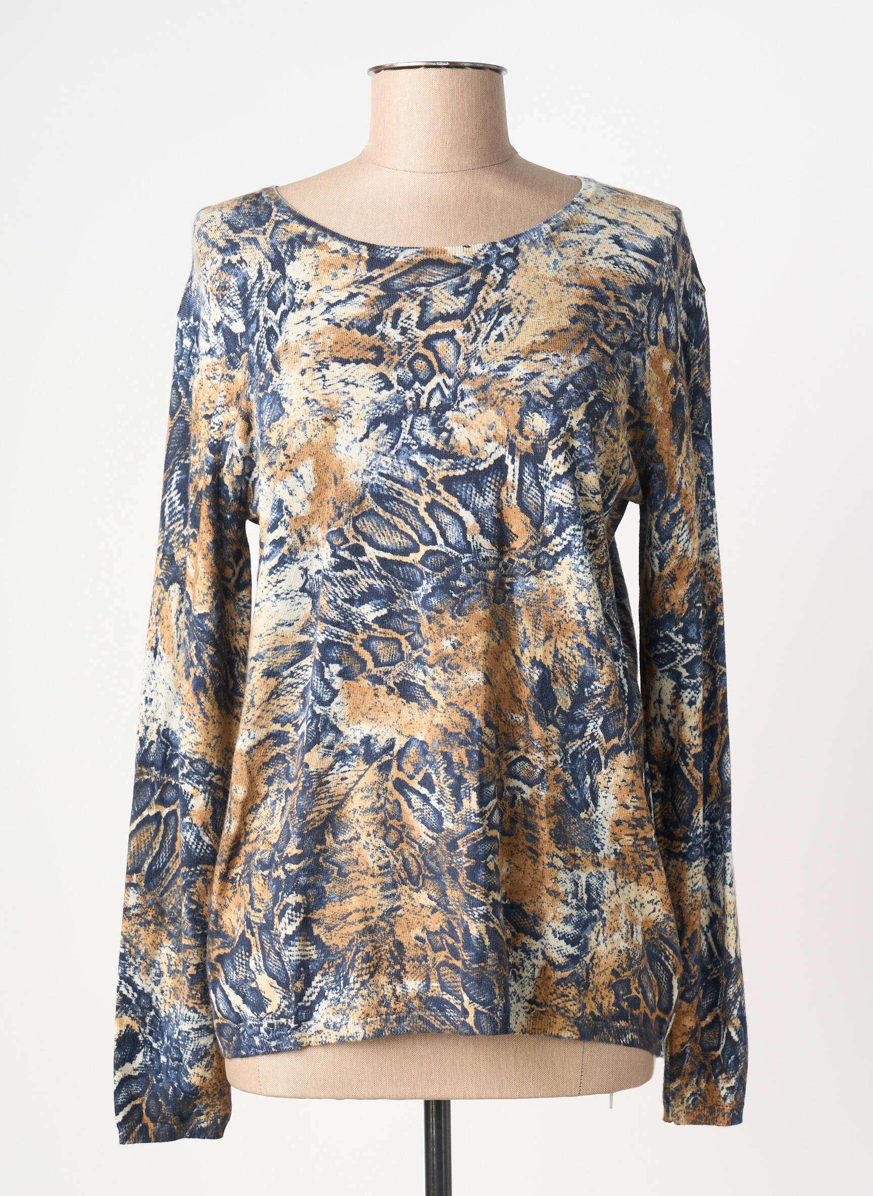 Top stretch manches longues beige BARBARA LEBEK femme