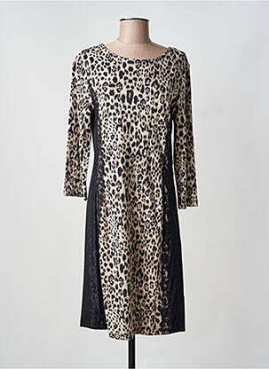 Robe mi-longue manches longues manches longues noir BETTY BARCLAY femme
