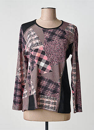 T-shirt manches longues manches longues rose GUY DUBOUIS femme