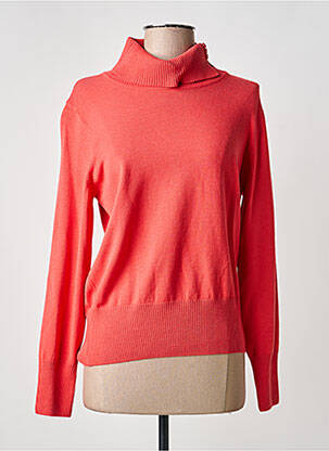 Pull col roulé stretch manches longues orange RABE femme