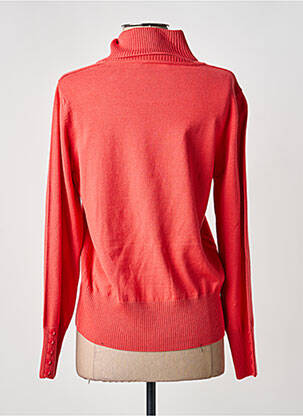 Pull col roulé stretch manches longues orange RABE femme