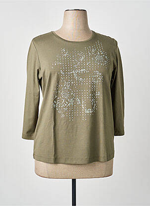T-shirt manches 3/4 manches 3/4 vert RABE femme