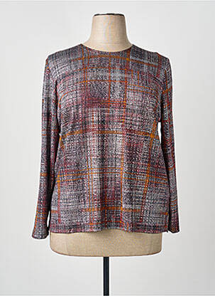 Top stretch manches longues orange GUY DUBOUIS femme