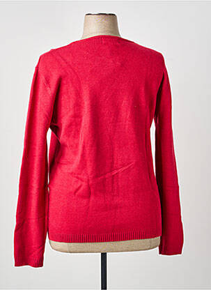 Pull coupe cintrée manches longues rose COULEURS DU TEMPS femme