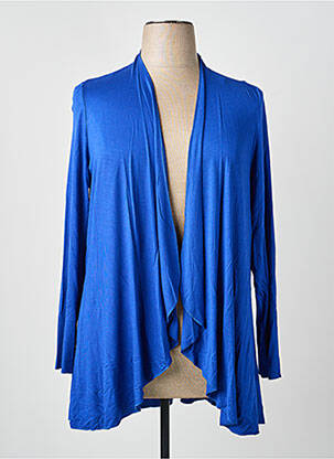 Gilet manches longues stretch bleu AN II VITO femme