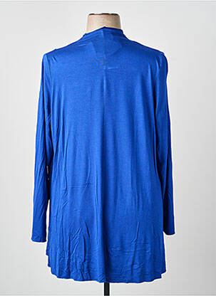 Gilet manches longues stretch bleu AN II VITO femme