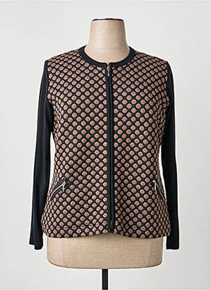 Gilet manches longues col rond noir TELMAIL femme