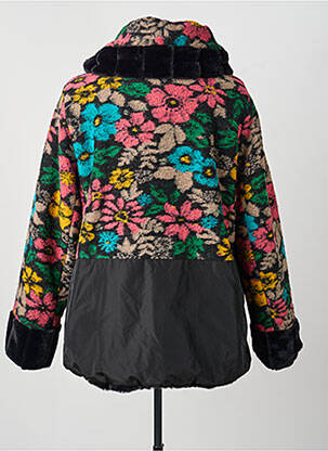 Manteau court capuche a capuche noir TINTA STYLE femme