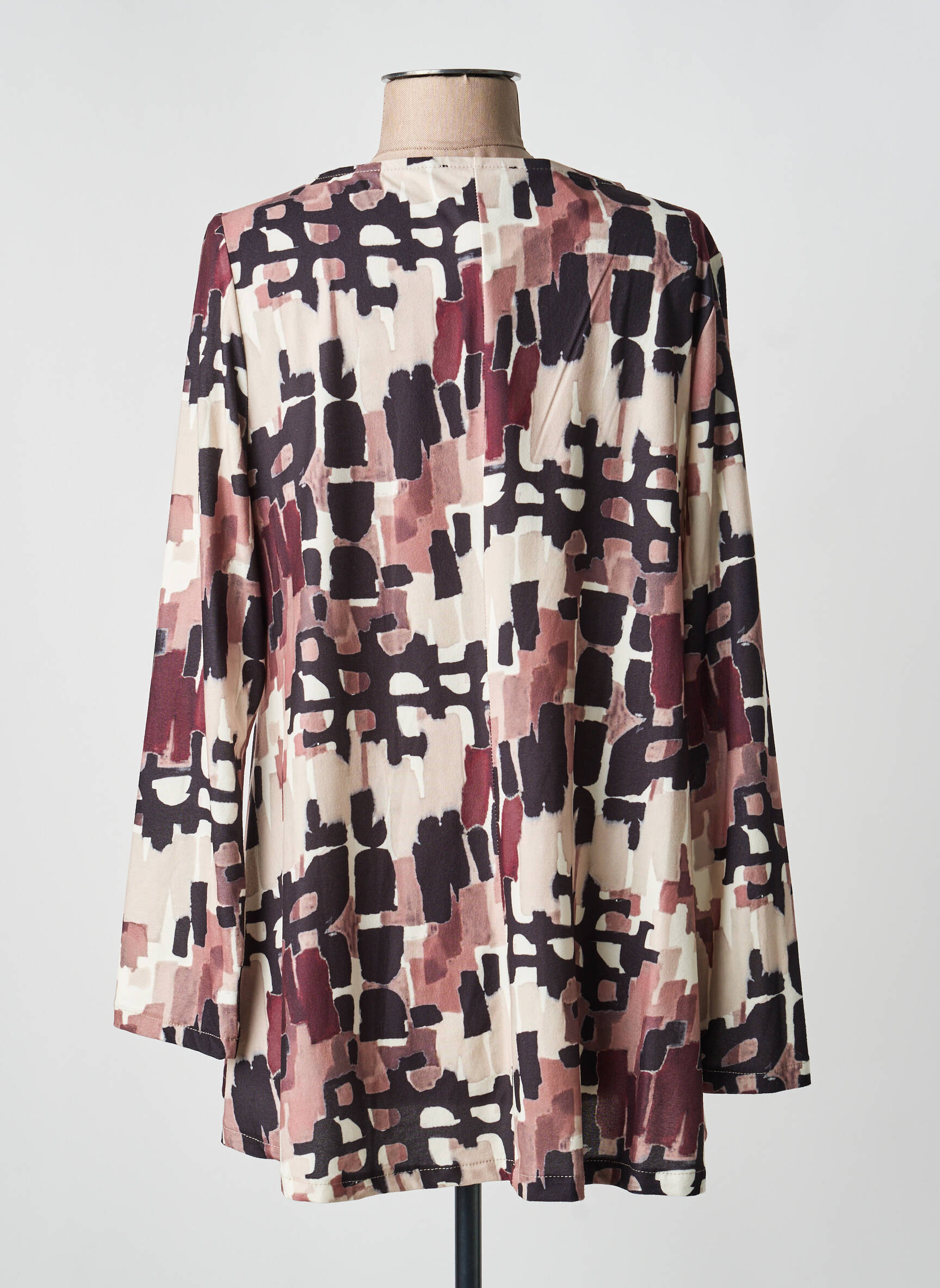 Top stretch manches longues marron AN II VITO femme