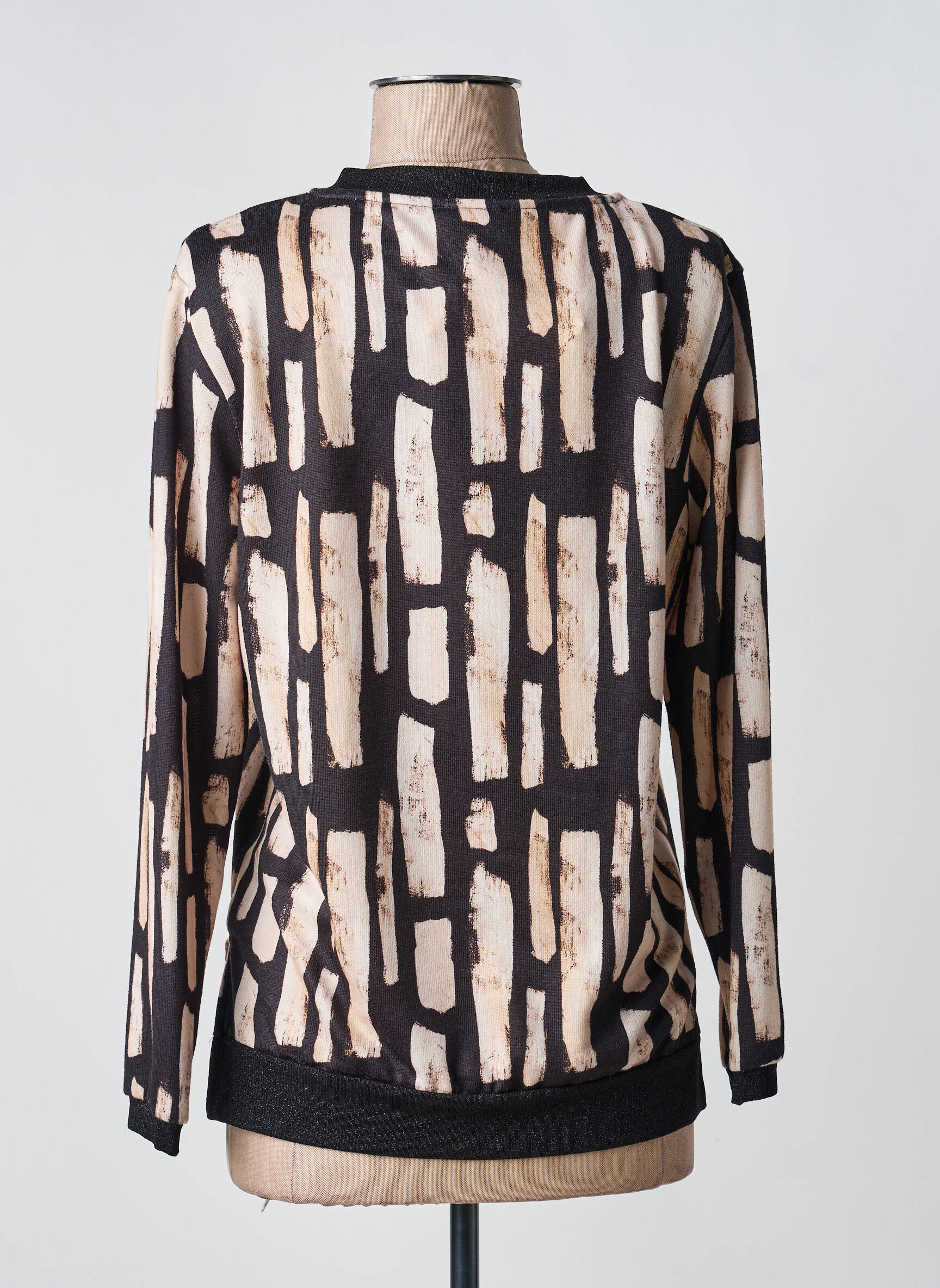 Top stretch manches longues noir TINTA STYLE femme