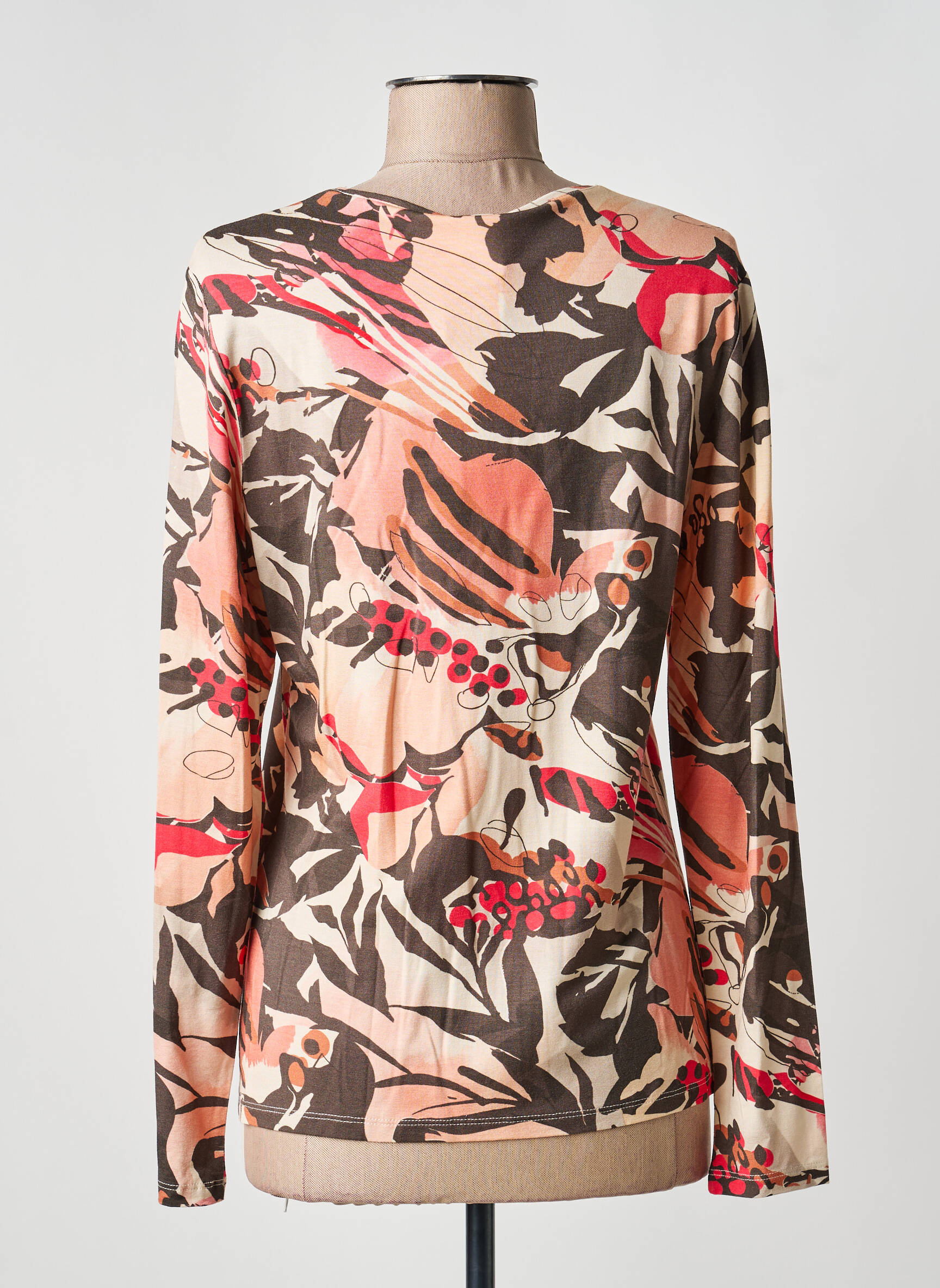 T-shirt manches longues manches longues rose BARBARA LEBEK femme