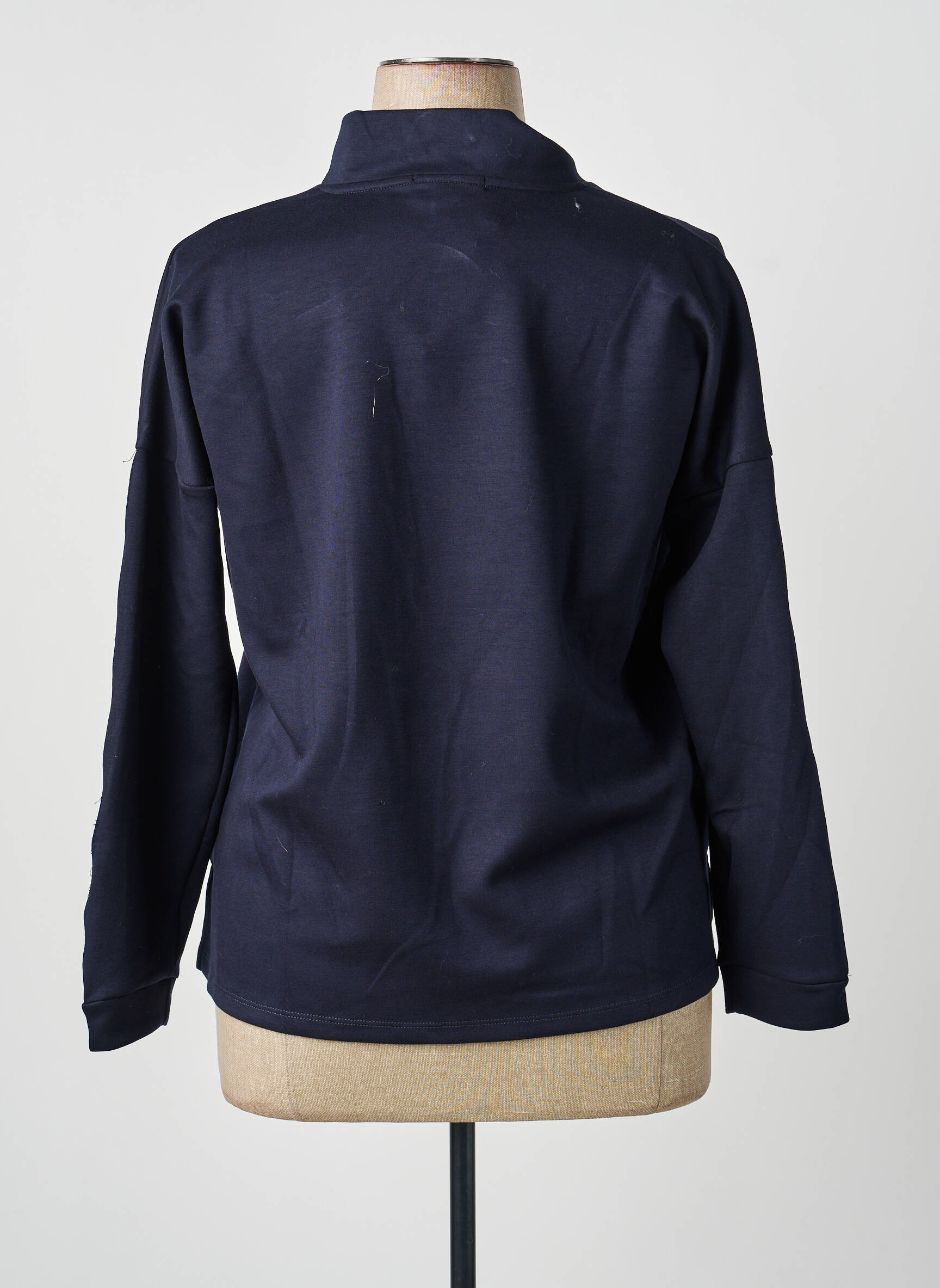 Sweat-shirt stretch manches longues bleu TINTA STYLE femme