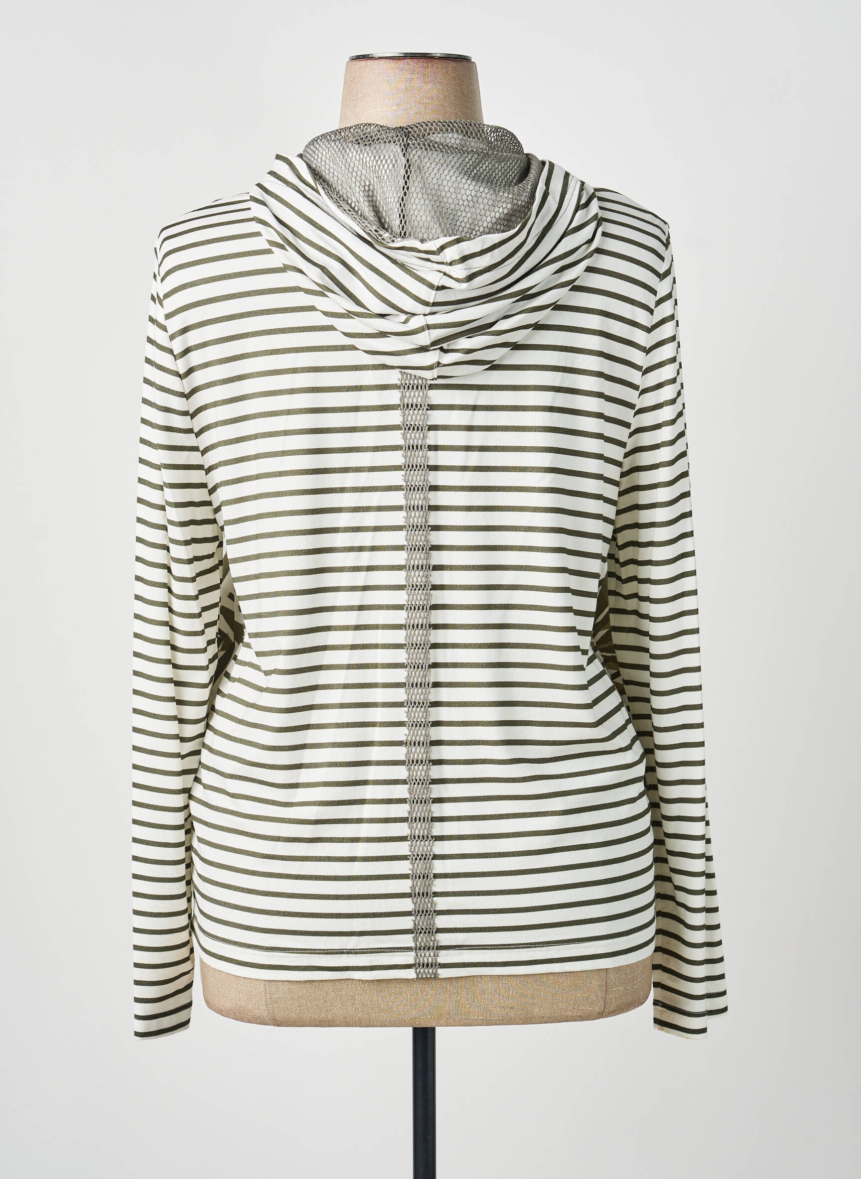 Veste casual col rond vert FRANK WALDER femme