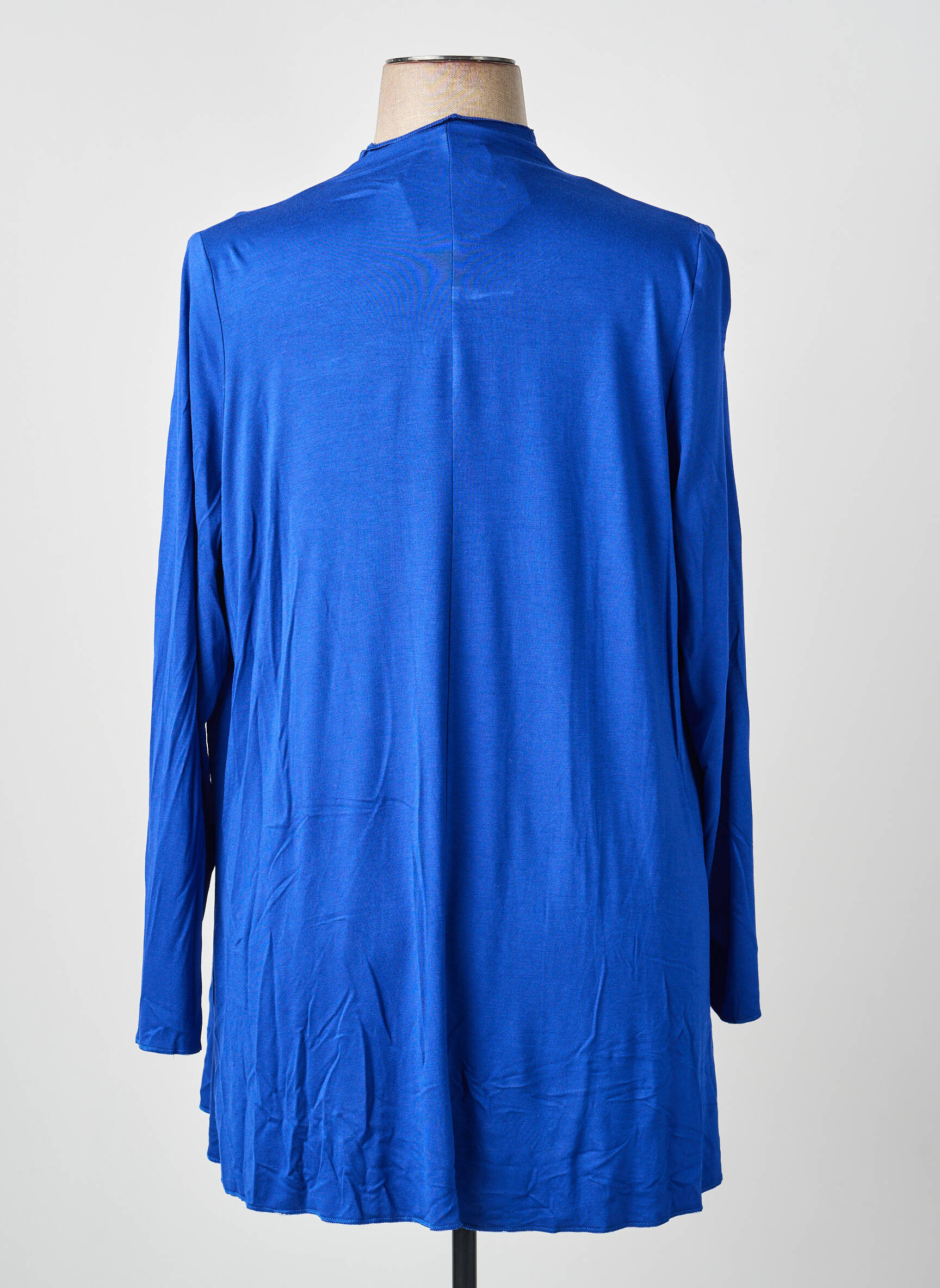 Gilet manches longues stretch bleu AN II VITO femme