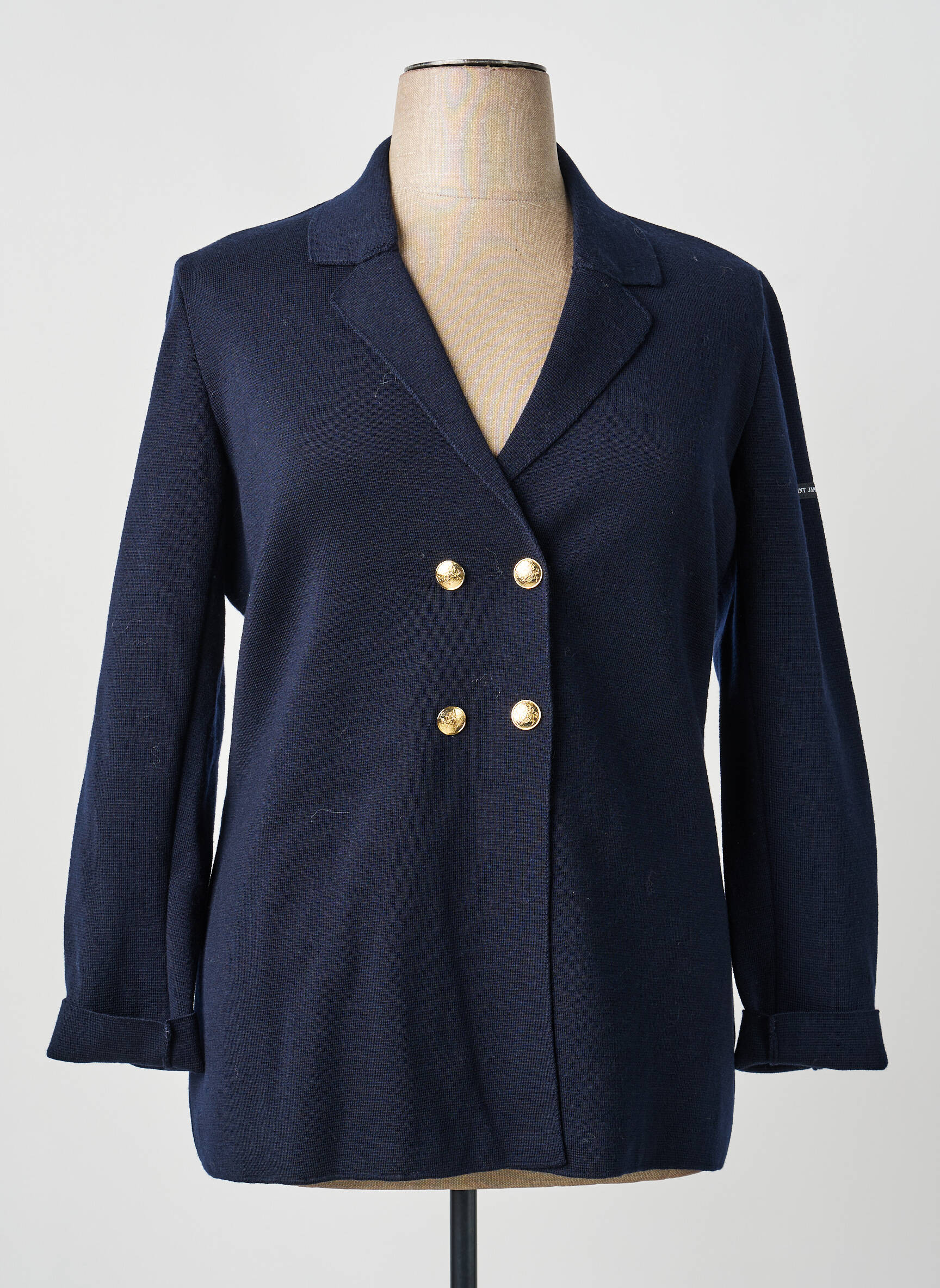 Blazer coupe cintrée bleu SAINT JAMES femme