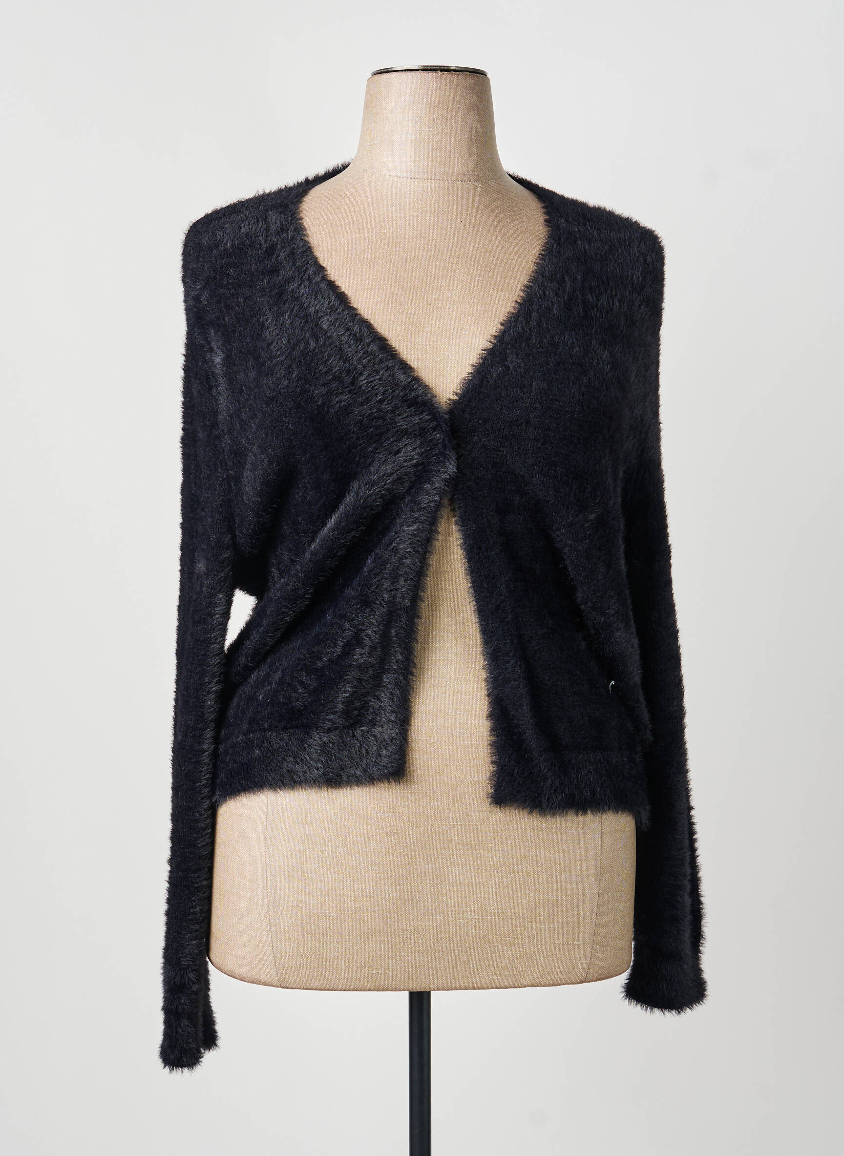 Gilet manches longues stretch noir BARBARA LEBEK femme