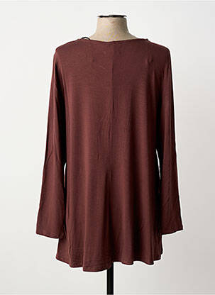 Top stretch manches longues marron AN II VITO femme