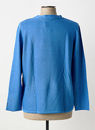 Pull coupe cintrée manches longues bleu RABE femme